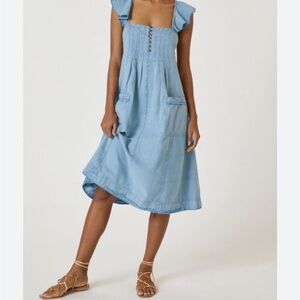 Pilcro & The Letterpress Blue Sleeveless Women's Dress NWT